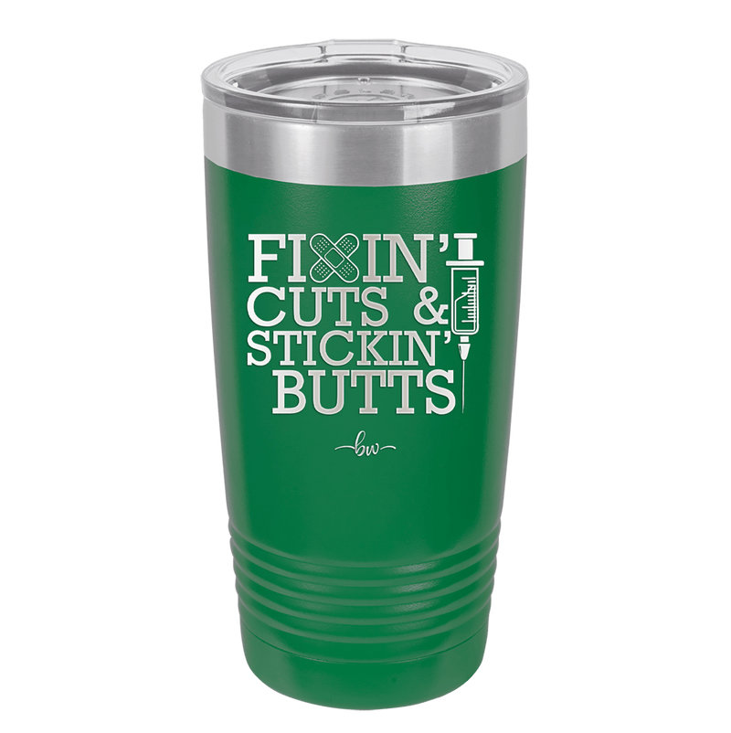 Fixin Cuts and Stickin Butts Nurse 2 - Laser Engraved Stainless Steel Drinkware - 1288 -