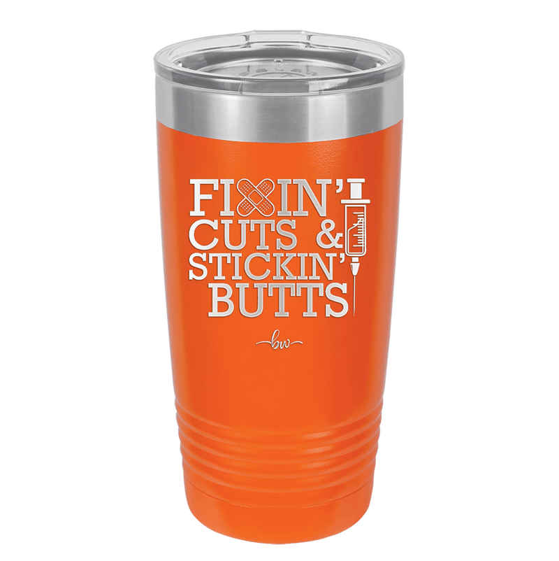 Fixin Cuts and Stickin Butts Nurse 2 - Laser Engraved Stainless Steel Drinkware - 1288 -