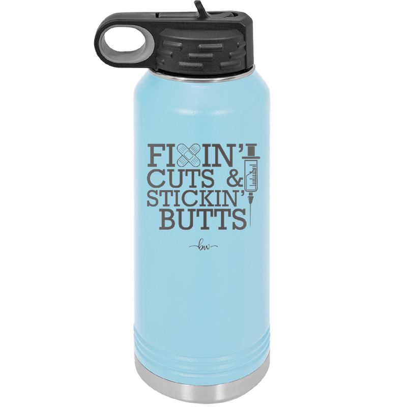 Fixin Cuts and Stickin Butts Nurse 2 - Laser Engraved Stainless Steel Drinkware - 1288 -