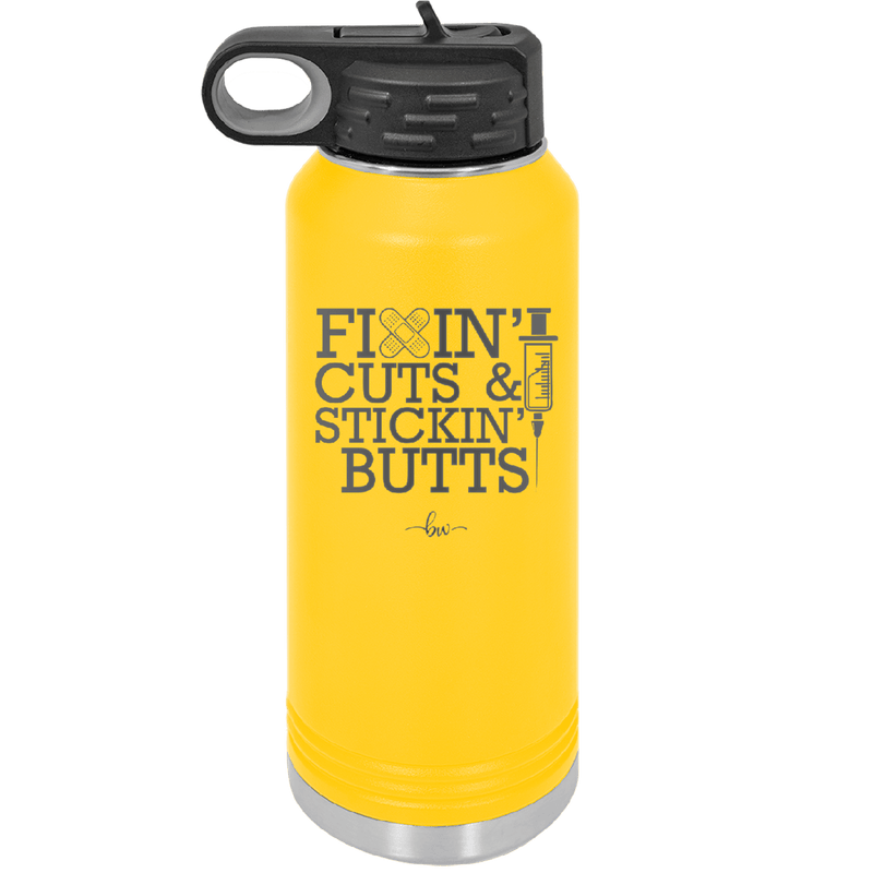 Fixin Cuts and Stickin Butts Nurse 2 - Laser Engraved Stainless Steel Drinkware - 1288 -