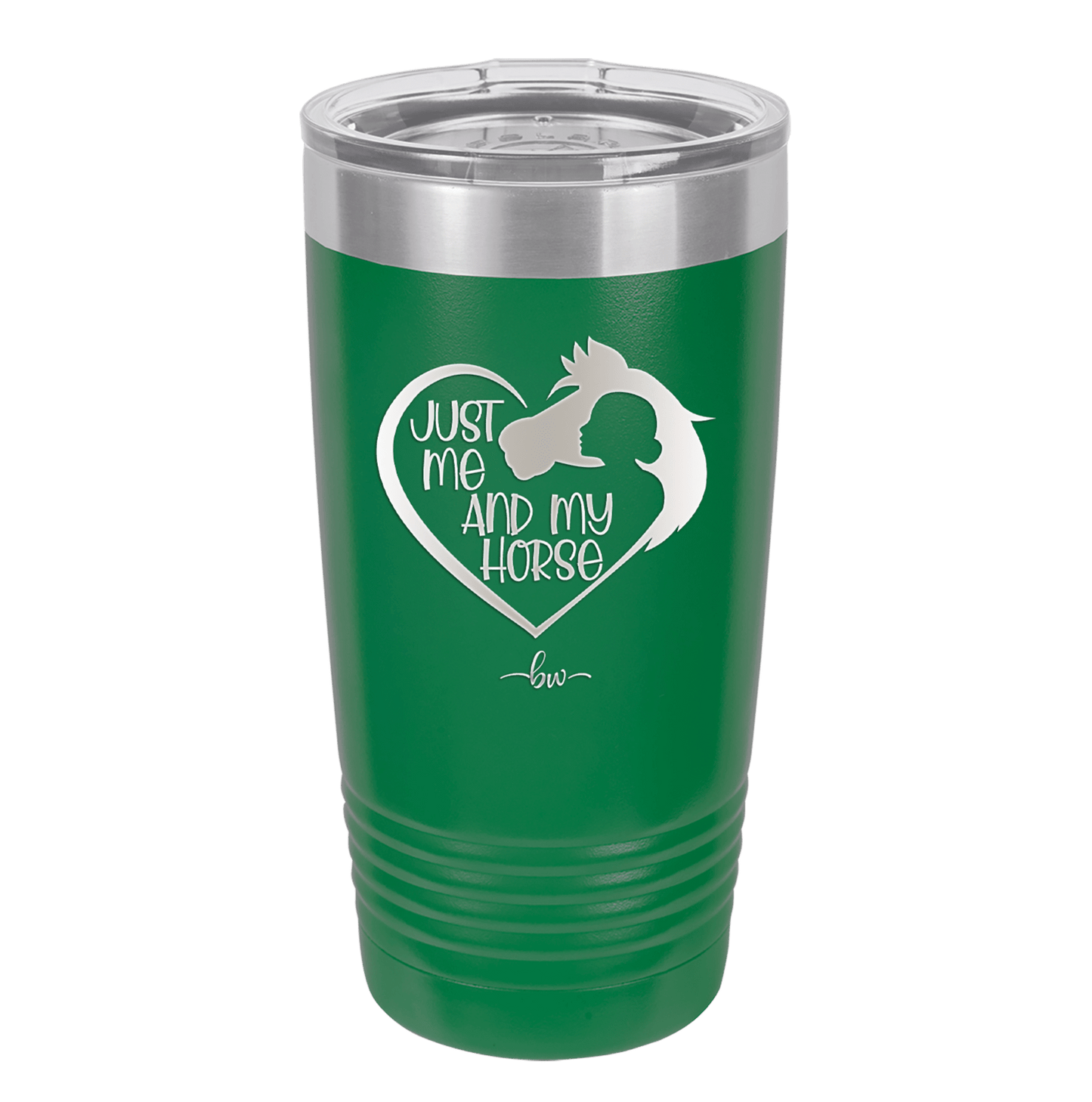 Just Me and My Horse 1 - Laser Engraved Stainless Steel Drinkware - 1388 -