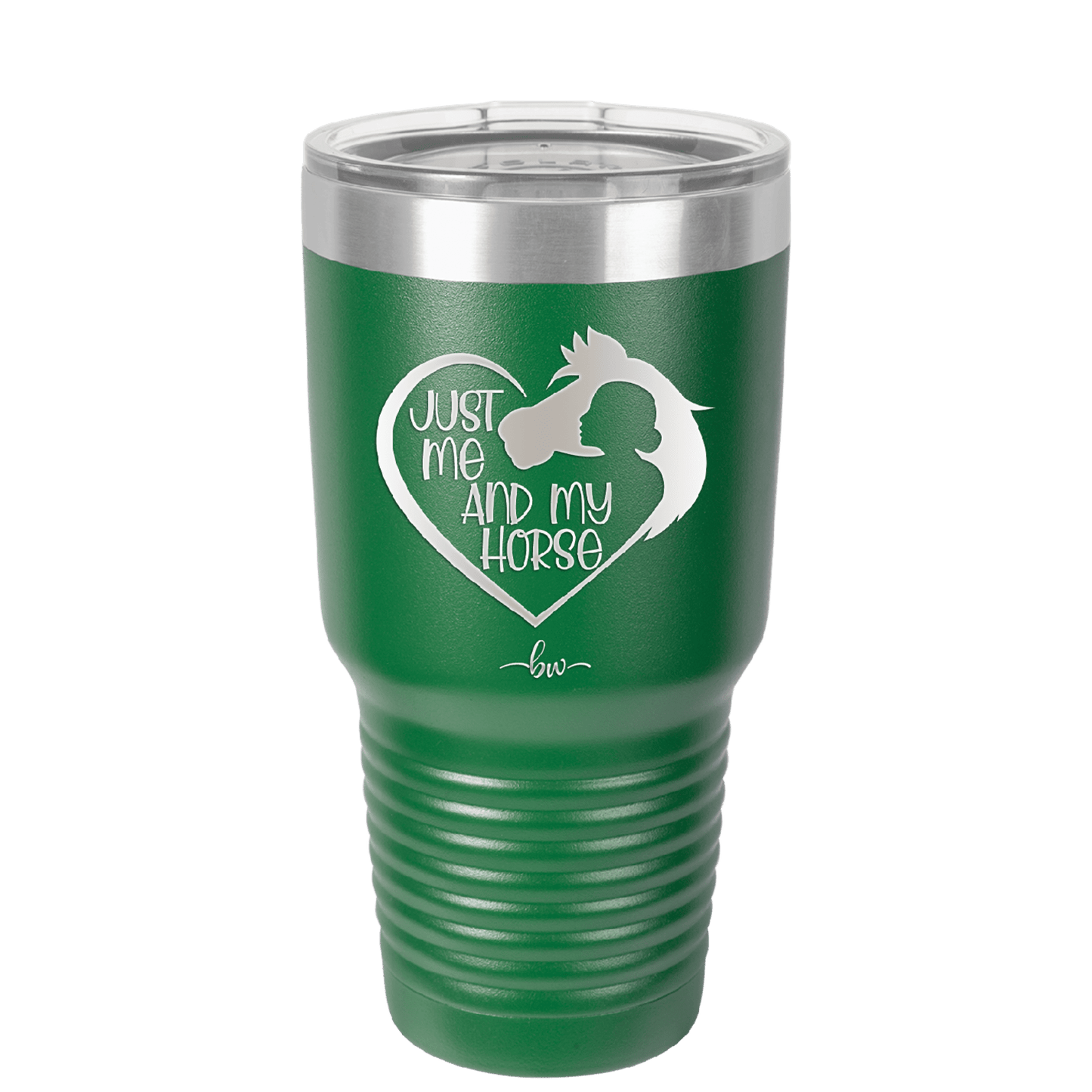 Just Me and My Horse 1 - Laser Engraved Stainless Steel Drinkware - 1388 -