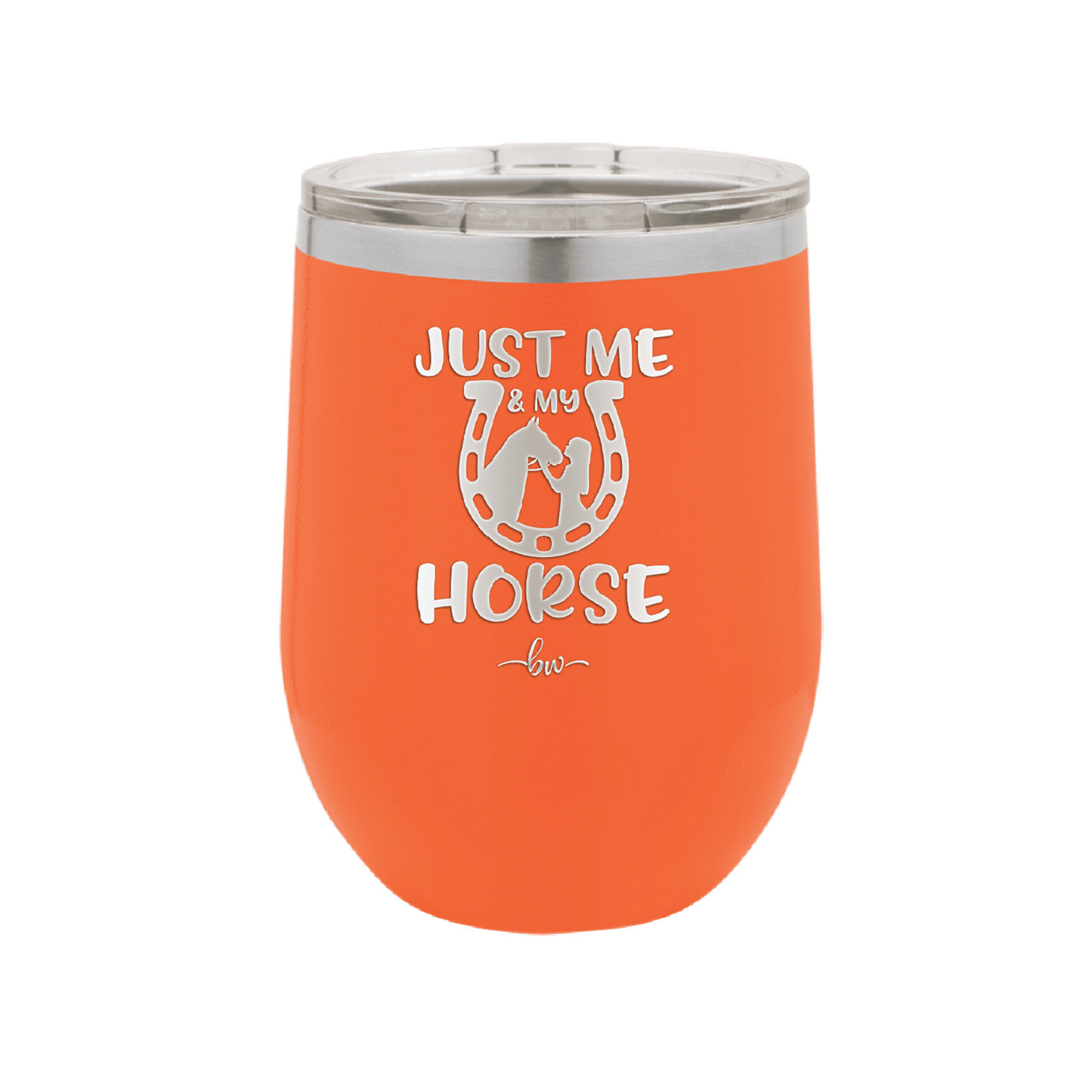 Just Me and My Horse 2 - Laser Engraved Stainless Steel Drinkware - 1416 -