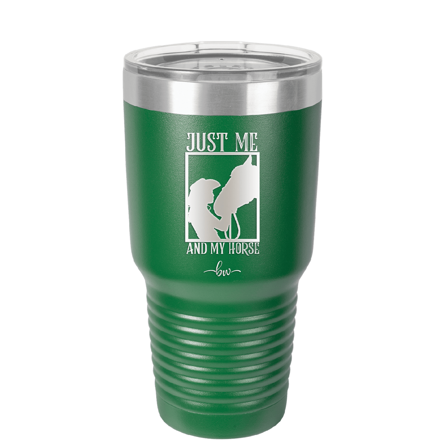 Just Me and My Horse 3 - Laser Engraved Stainless Steel Drinkware - 1417 -