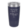 Ive Got a Good Heart But This Mouth - Laser Engraved Stainless Steel Drinkware - 1445 -