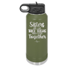Sisters Are Like Thick Thighs They Stick Together 1 - Laser Engraved Stainless Steel Drinkware - 1513 -