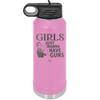 Girls Just Wanna Have Guns - Laser Engraved Stainless Steel Drinkware - 1531 -