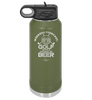 Weekend Forecast Golf with a Chance of Beer 2 - Laser Engraved Stainless Steel Drinkware - 1666 -