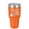 Weekend Forecast Golf with a Chance of Beer 3 - Laser Engraved Stainless Steel Drinkware - 1667 -