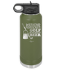 Weekend Forecast Golf with a Chance of Beer 3 - Laser Engraved Stainless Steel Drinkware - 1667 -