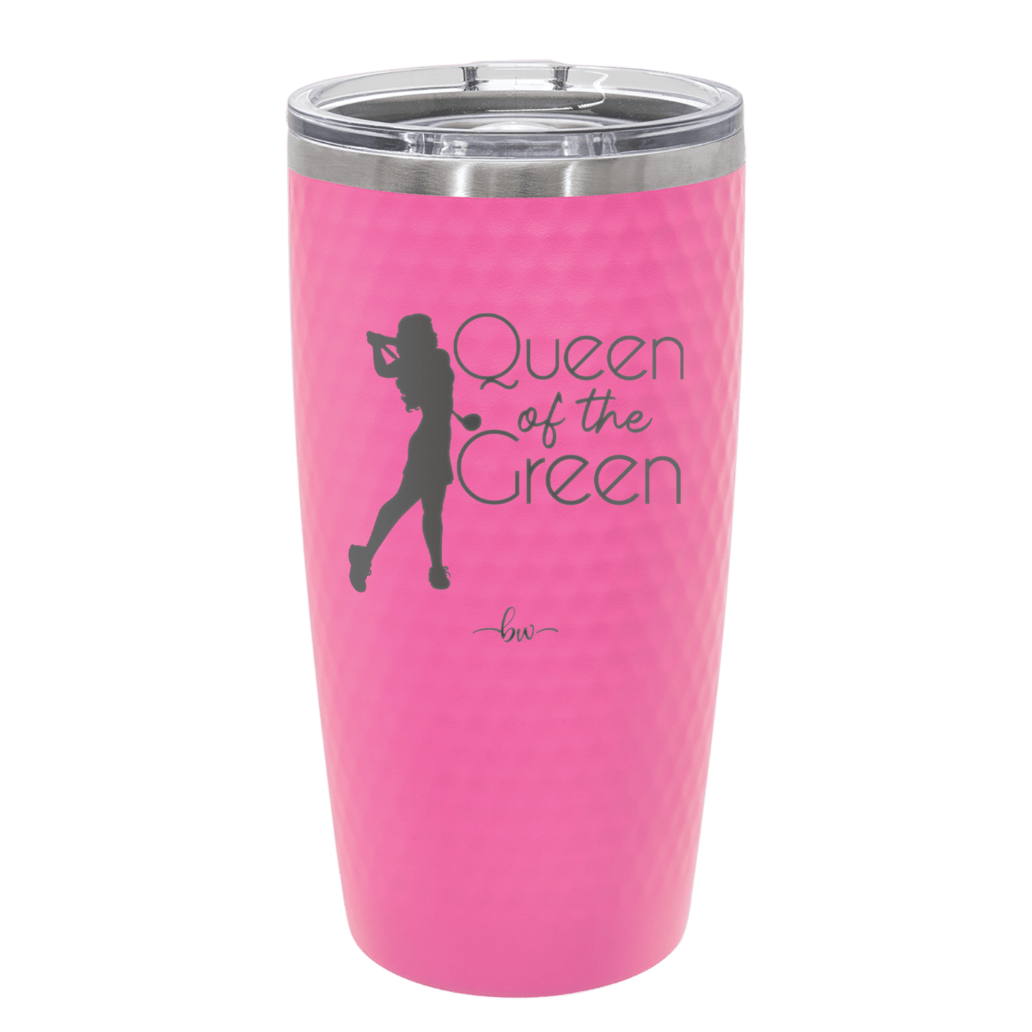 Queen of the Green Woman Golf 1 - Laser Engraved Stainless Steel Drinkware - 1672 -