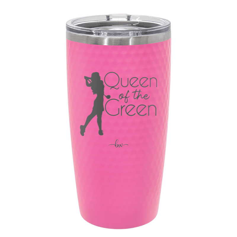 Queen of the Green Woman Golf 1 - Laser Engraved Stainless Steel Drinkware - 1672 -