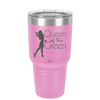 Queen of the Green Woman Golf 1 - Laser Engraved Stainless Steel Drinkware - 1672 -