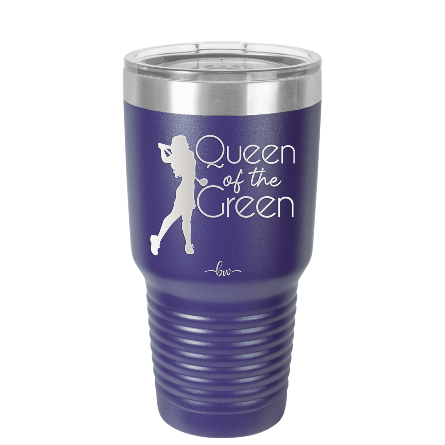Queen of the Green Woman Golf 1 - Laser Engraved Stainless Steel Drinkware - 1672 -