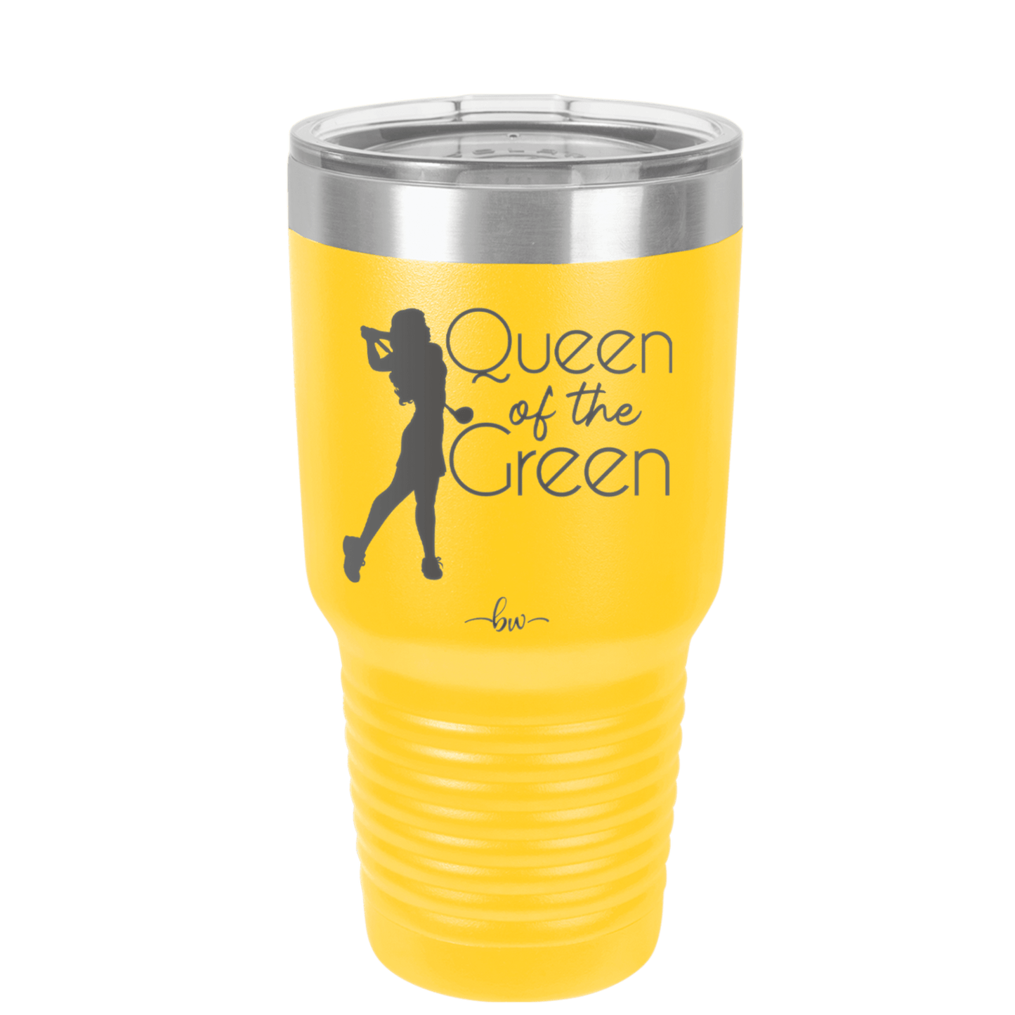 Queen of the Green Woman Golf 1 - Laser Engraved Stainless Steel Drinkware - 1672 -