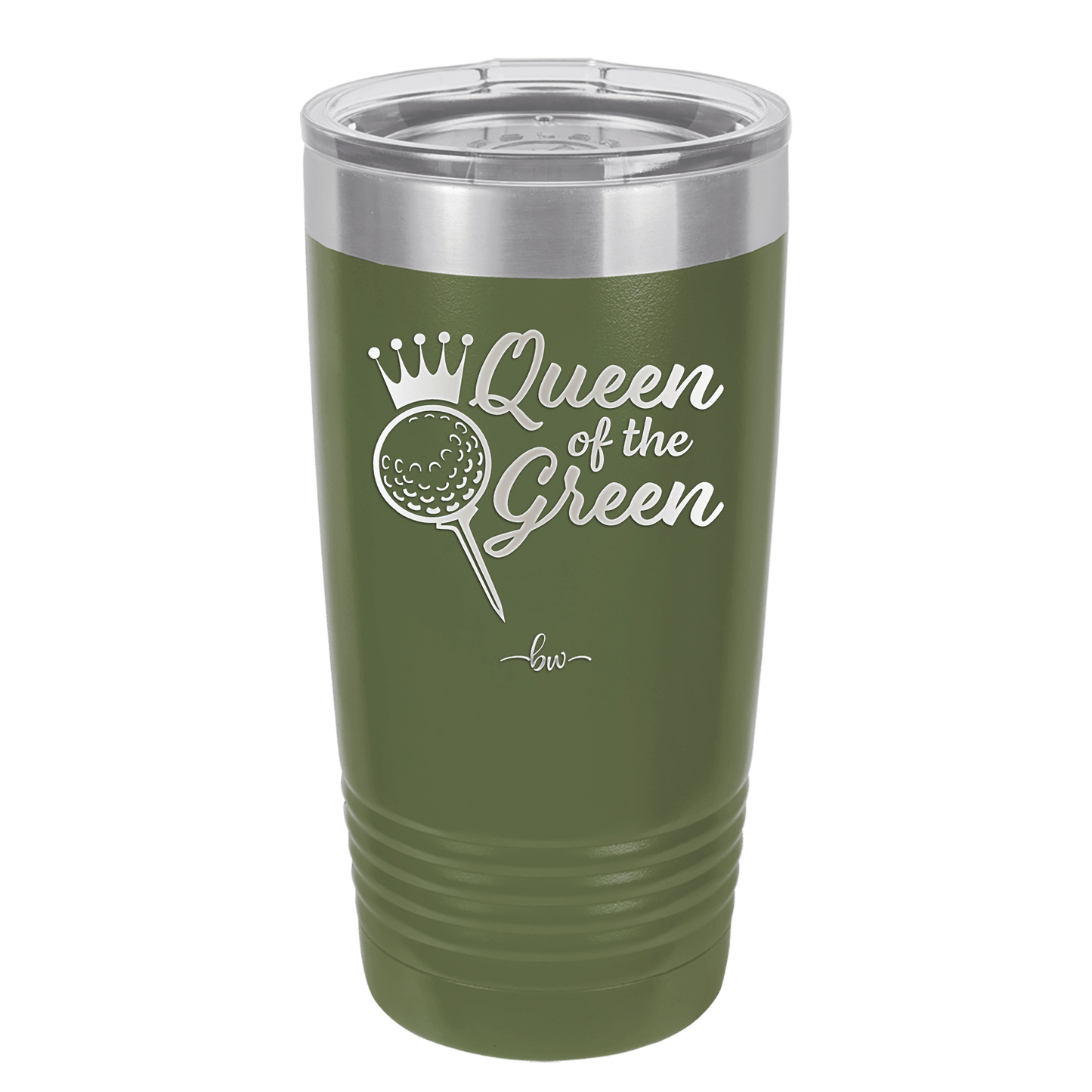 Queen of the Green Woman Golf 4 - Laser Engraved Stainless Steel Drinkware - 1675 -