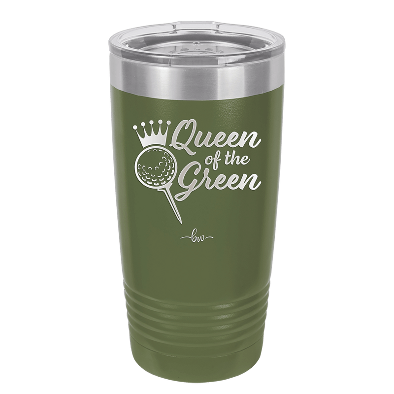 Queen of the Green Woman Golf 4 - Laser Engraved Stainless Steel Drinkware - 1675 -