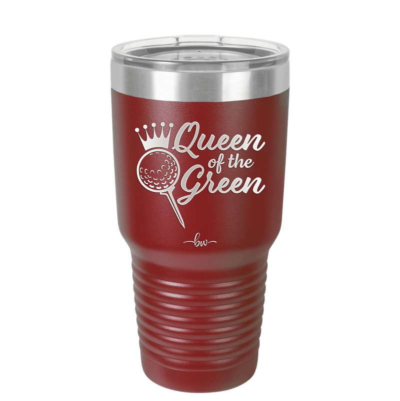 Queen of the Green Woman Golf 4 - Laser Engraved Stainless Steel Drinkware - 1675 -