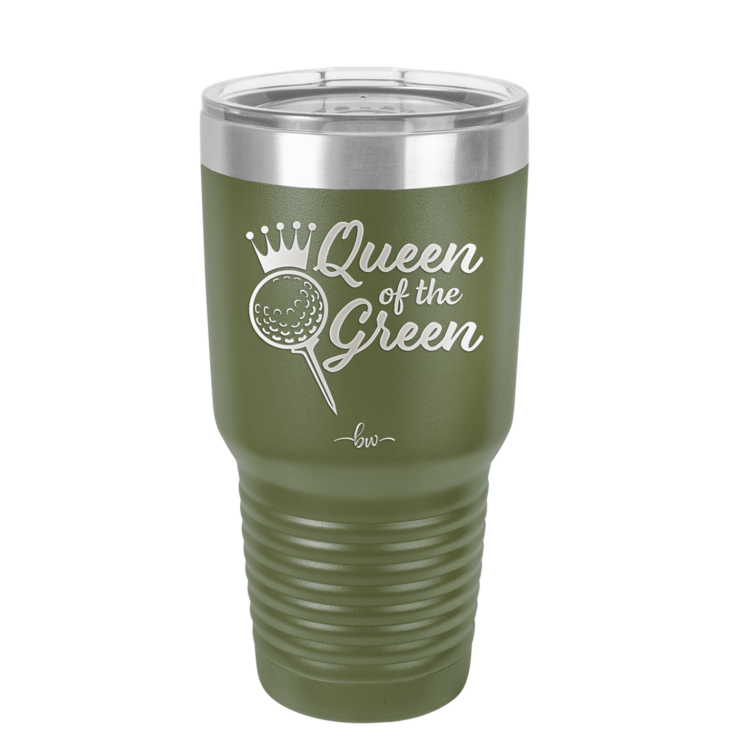 Queen of the Green Woman Golf 4 - Laser Engraved Stainless Steel Drinkware - 1675 -
