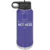 High Functioning Hot Mess 1 - Laser Engraved Stainless Steel Drinkware - 1685 -