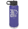 Respect My Me Time It is For Everyones Safety 2 - Laser Engraved Stainless Steel Drinkware - 1693 -