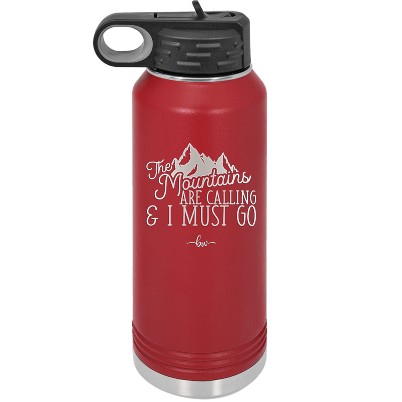 The Mountains are Calling and I Must Go 2 - Laser Engraved Stainless Steel Drinkware - 2701-