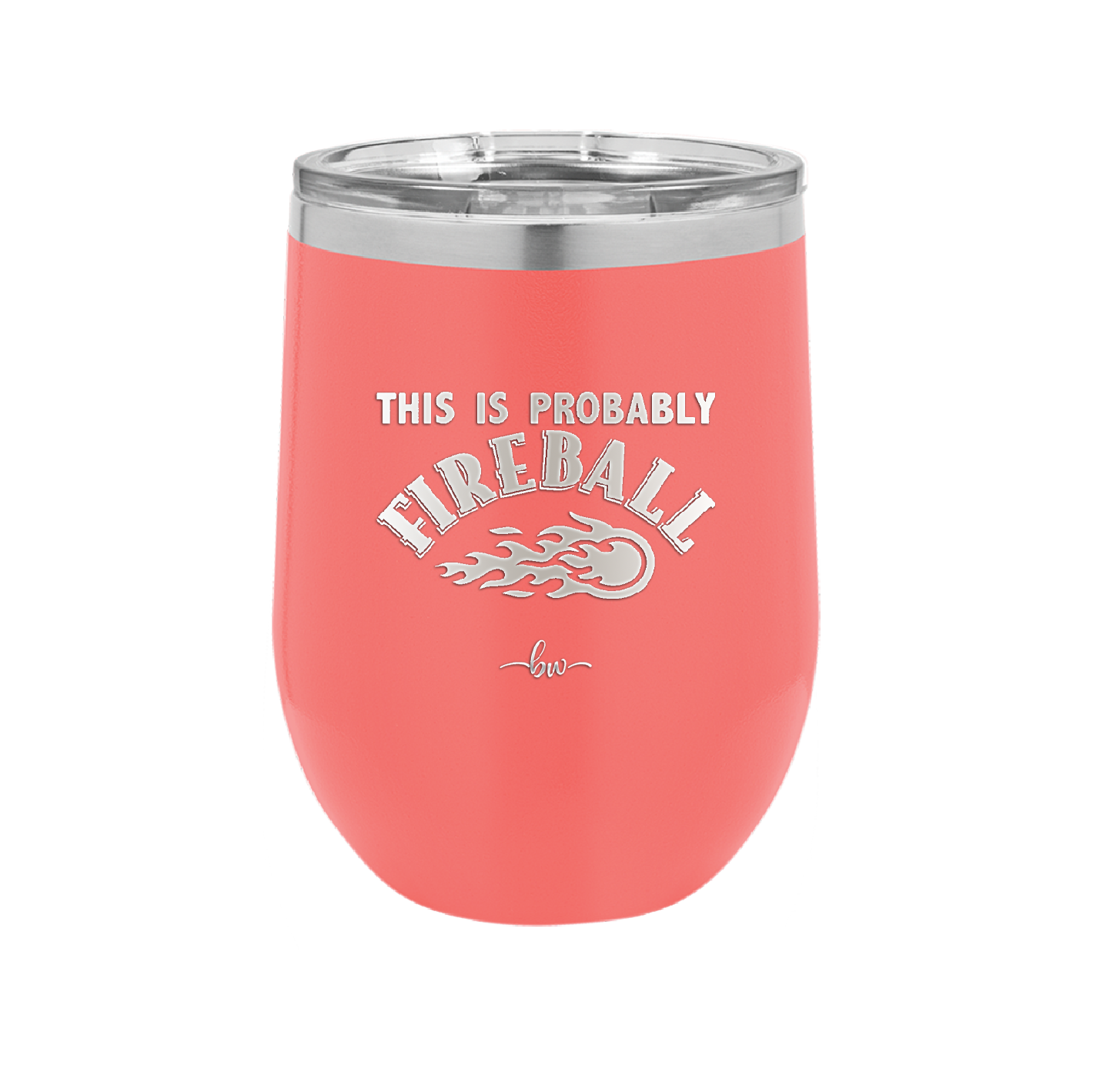 This is Probably Fireball - Laser Engraved Stainless Steel Drinkware - 1005 -