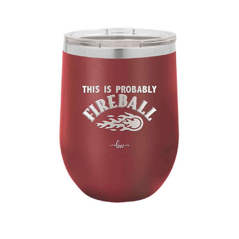 This is Probably Fireball - Laser Engraved Stainless Steel Drinkware - 1005 -