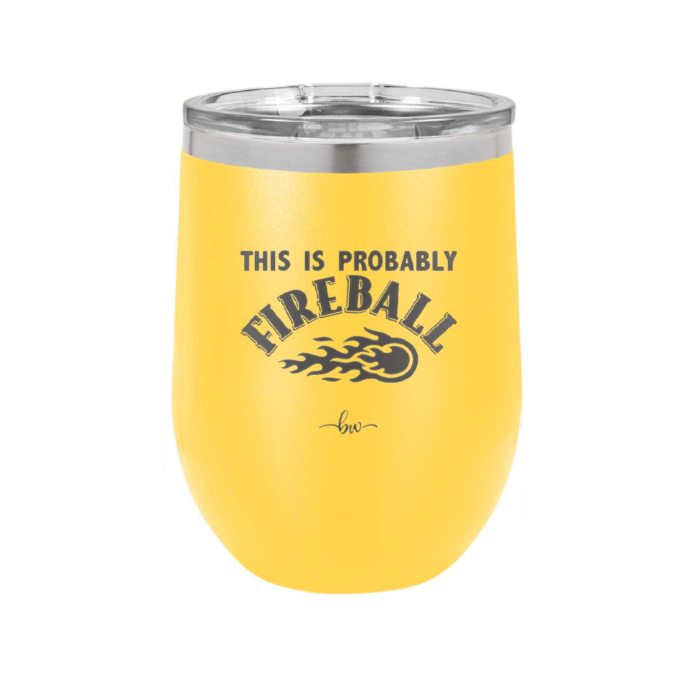 This is Probably Fireball - Laser Engraved Stainless Steel Drinkware - 1005 -