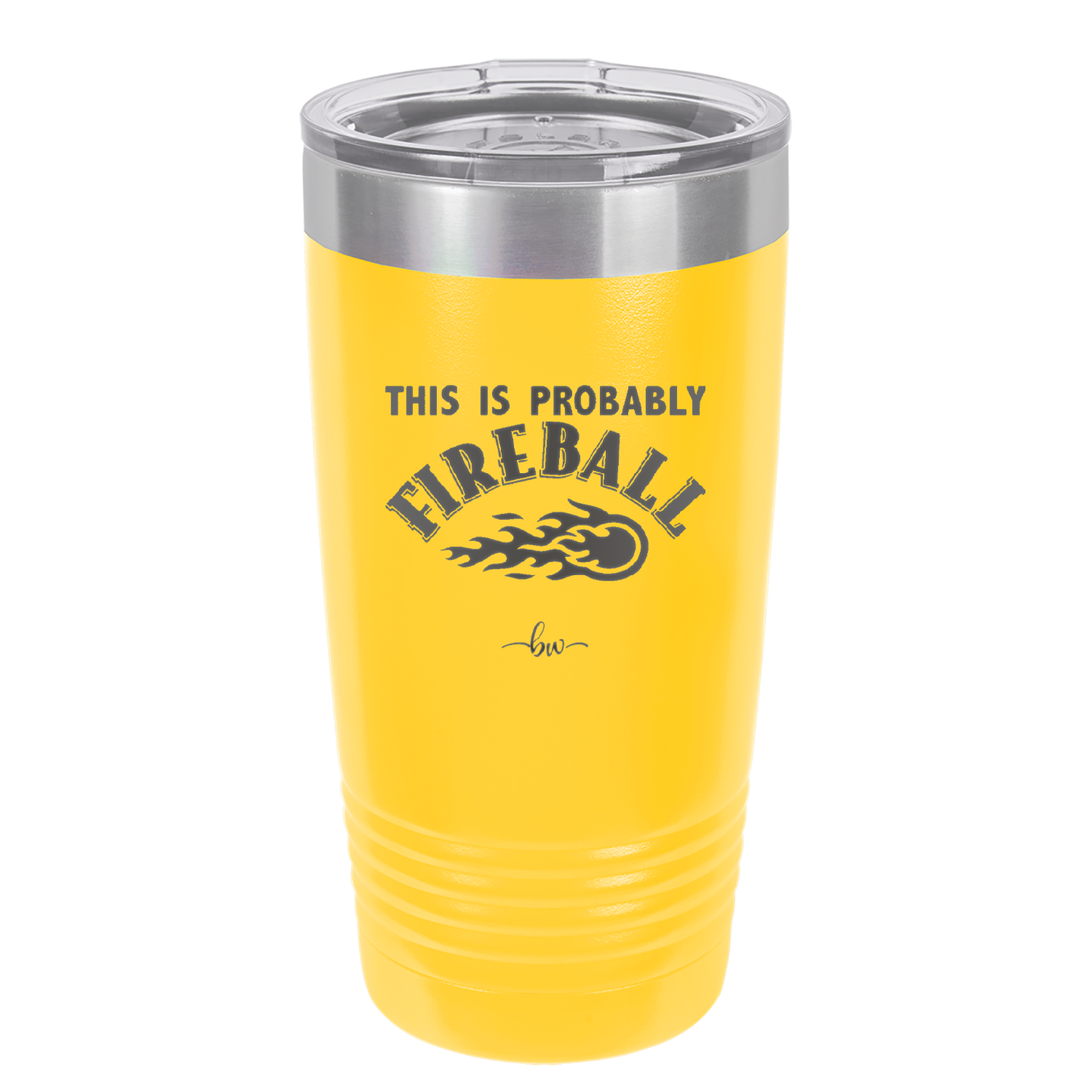 This is Probably Fireball - Laser Engraved Stainless Steel Drinkware - 1005 -