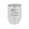 Peace. Love. Rescue. - Laser Engraved Stainless Steel Drinkware - 1011 -