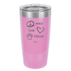 Peace. Love. Rescue. - Laser Engraved Stainless Steel Drinkware - 1011 -