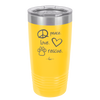 Peace. Love. Rescue. - Laser Engraved Stainless Steel Drinkware - 1011 -