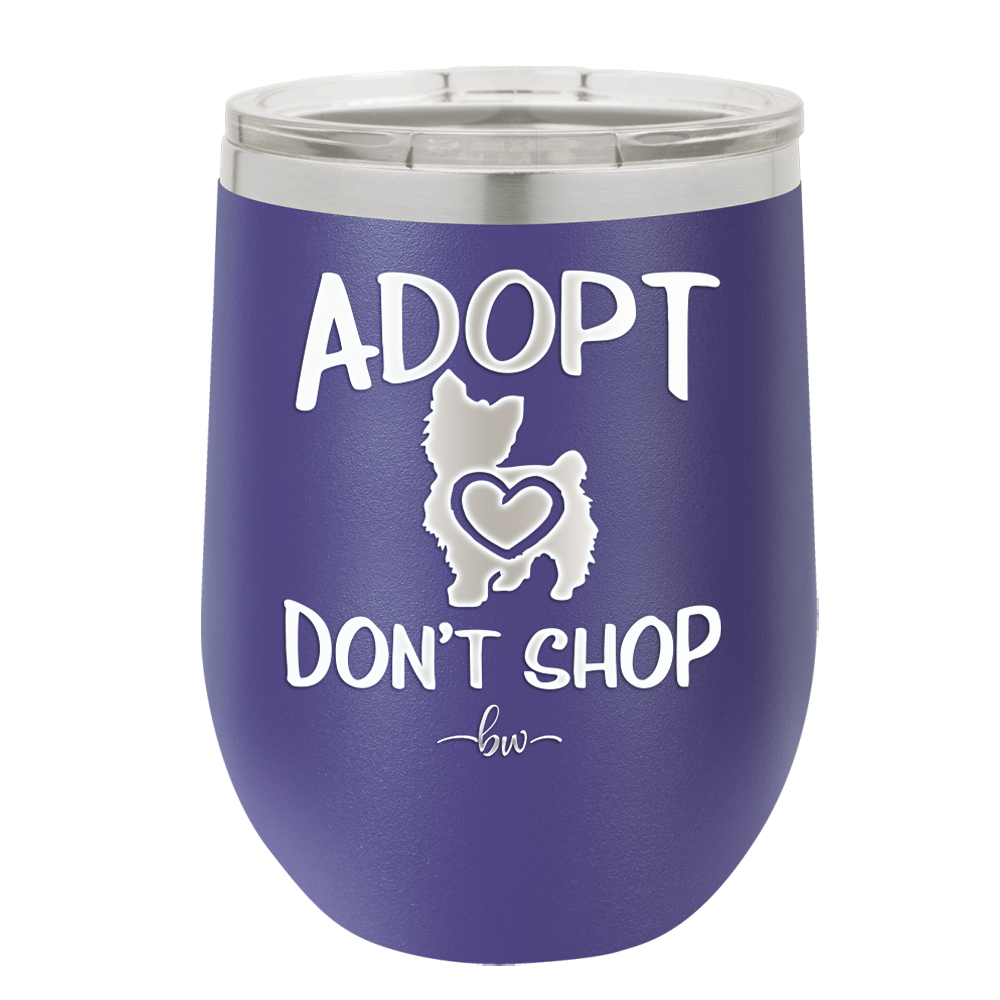 Adopt Don't Shop - Laser Engraved Stainless Steel Drinkware - 1013 -