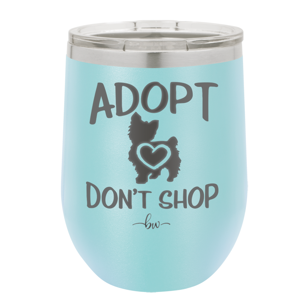 Adopt Don't Shop - Laser Engraved Stainless Steel Drinkware - 1013 -