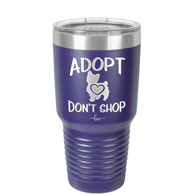 Adopt Don't Shop - Laser Engraved Stainless Steel Drinkware - 1013 -