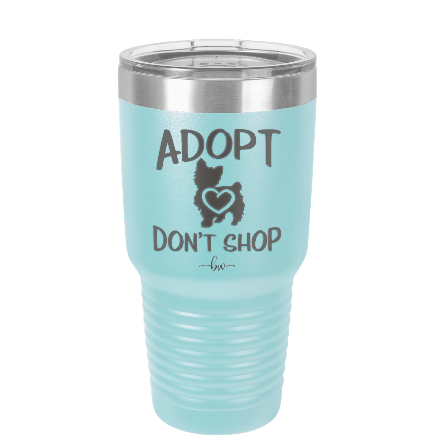Adopt Don't Shop - Laser Engraved Stainless Steel Drinkware - 1013 -