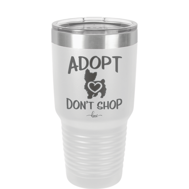Adopt Don't Shop - Laser Engraved Stainless Steel Drinkware - 1013 -