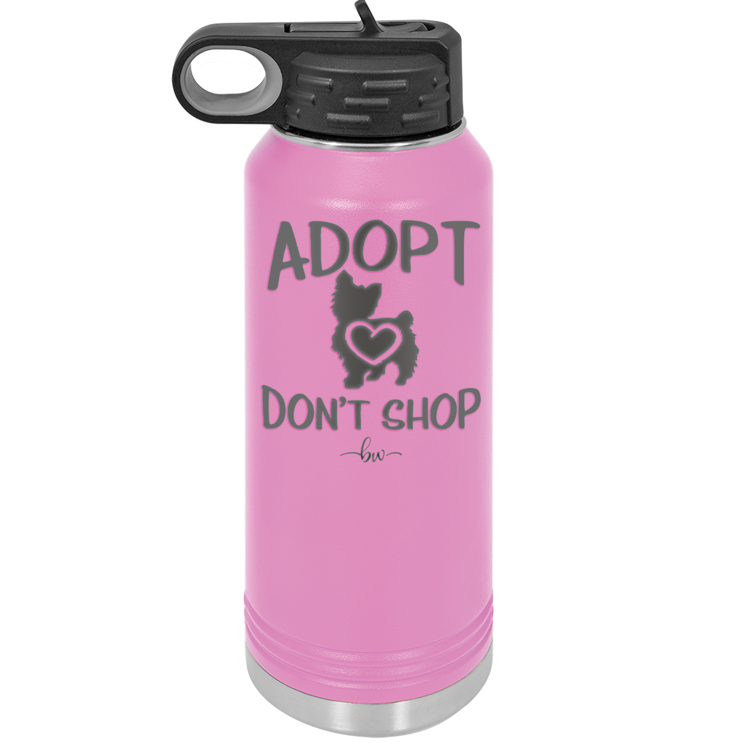 Adopt Don't Shop - Laser Engraved Stainless Steel Drinkware - 1013 -