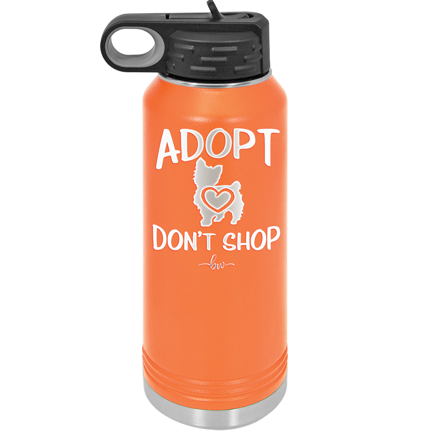Adopt Don't Shop - Laser Engraved Stainless Steel Drinkware - 1013 -