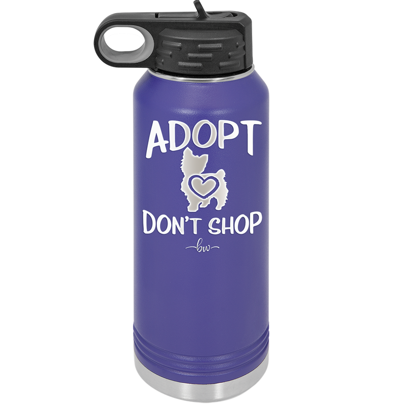 Adopt Don't Shop - Laser Engraved Stainless Steel Drinkware - 1013 -