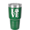 LOVE with Pawprint - Laser Engraved Stainless Steel Drinkware - 1018 -