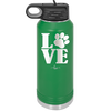 LOVE with Pawprint - Laser Engraved Stainless Steel Drinkware - 1018 -