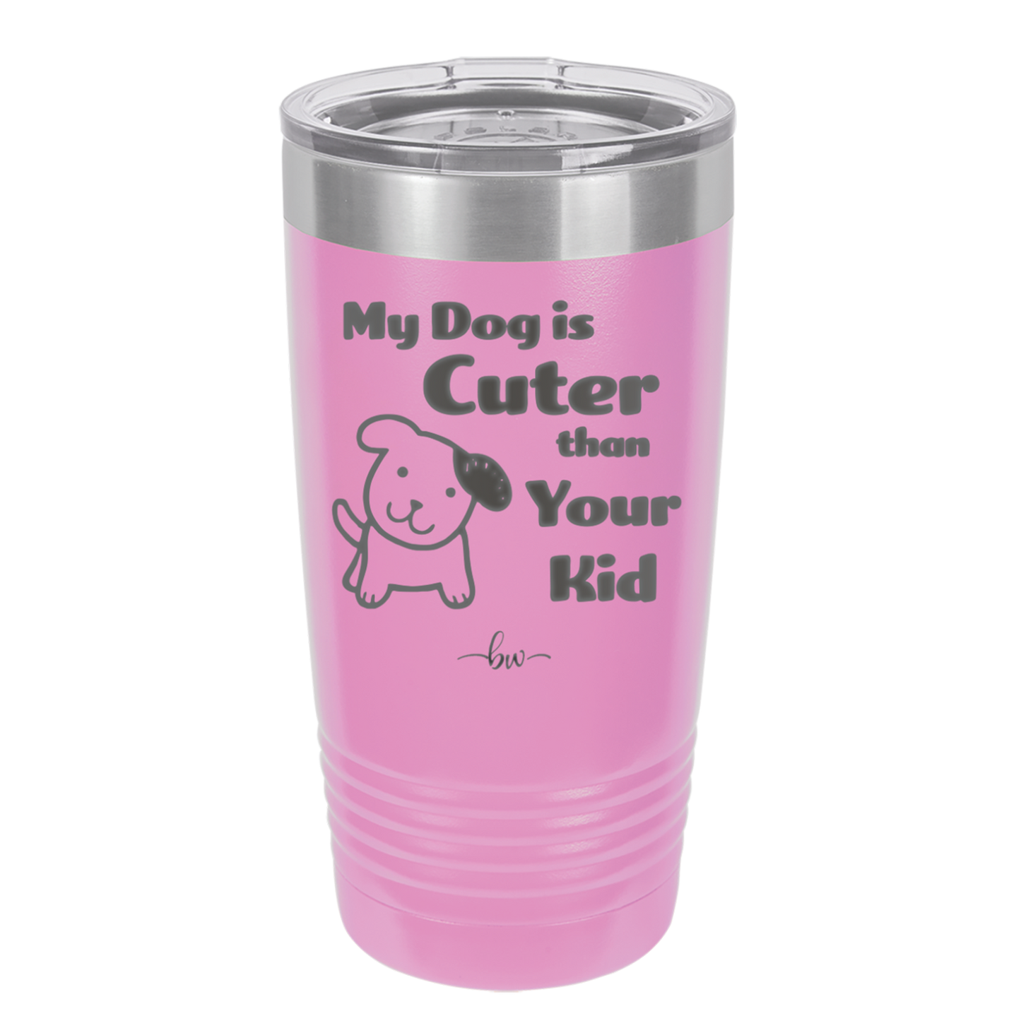 My Dog is Cuter Than Your Kid - Laser Engraved Stainless Steel Drinkware - 1027 -