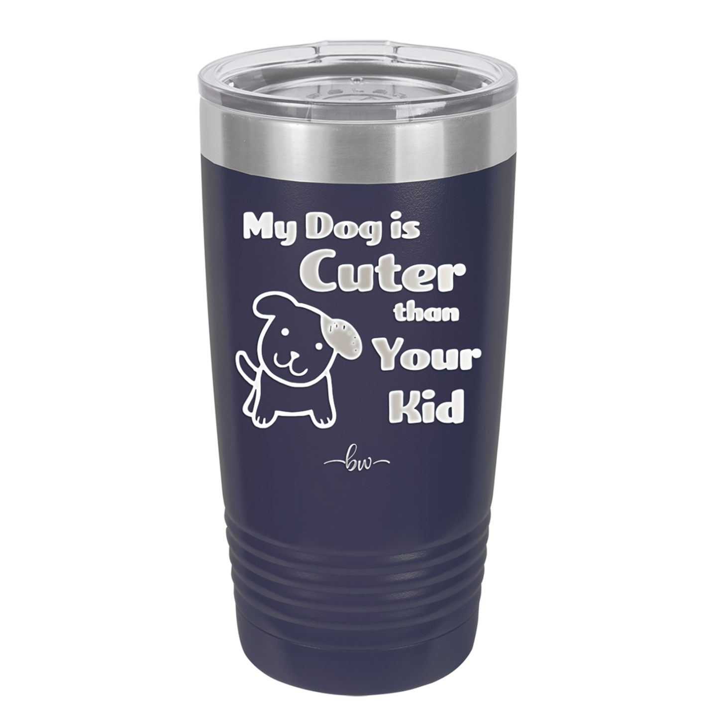 My Dog is Cuter Than Your Kid - Laser Engraved Stainless Steel Drinkware - 1027 -