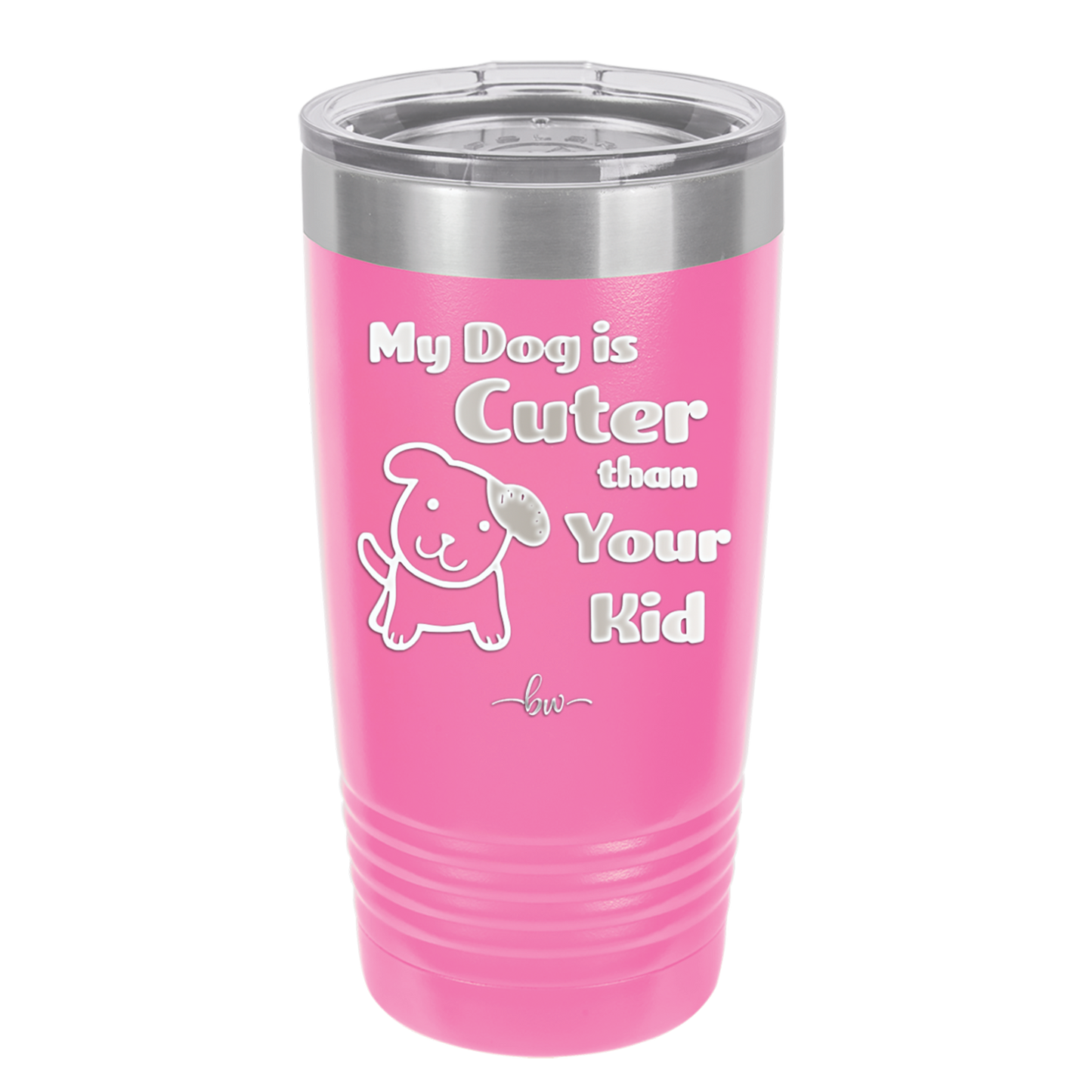 My Dog is Cuter Than Your Kid - Laser Engraved Stainless Steel Drinkware - 1027 -