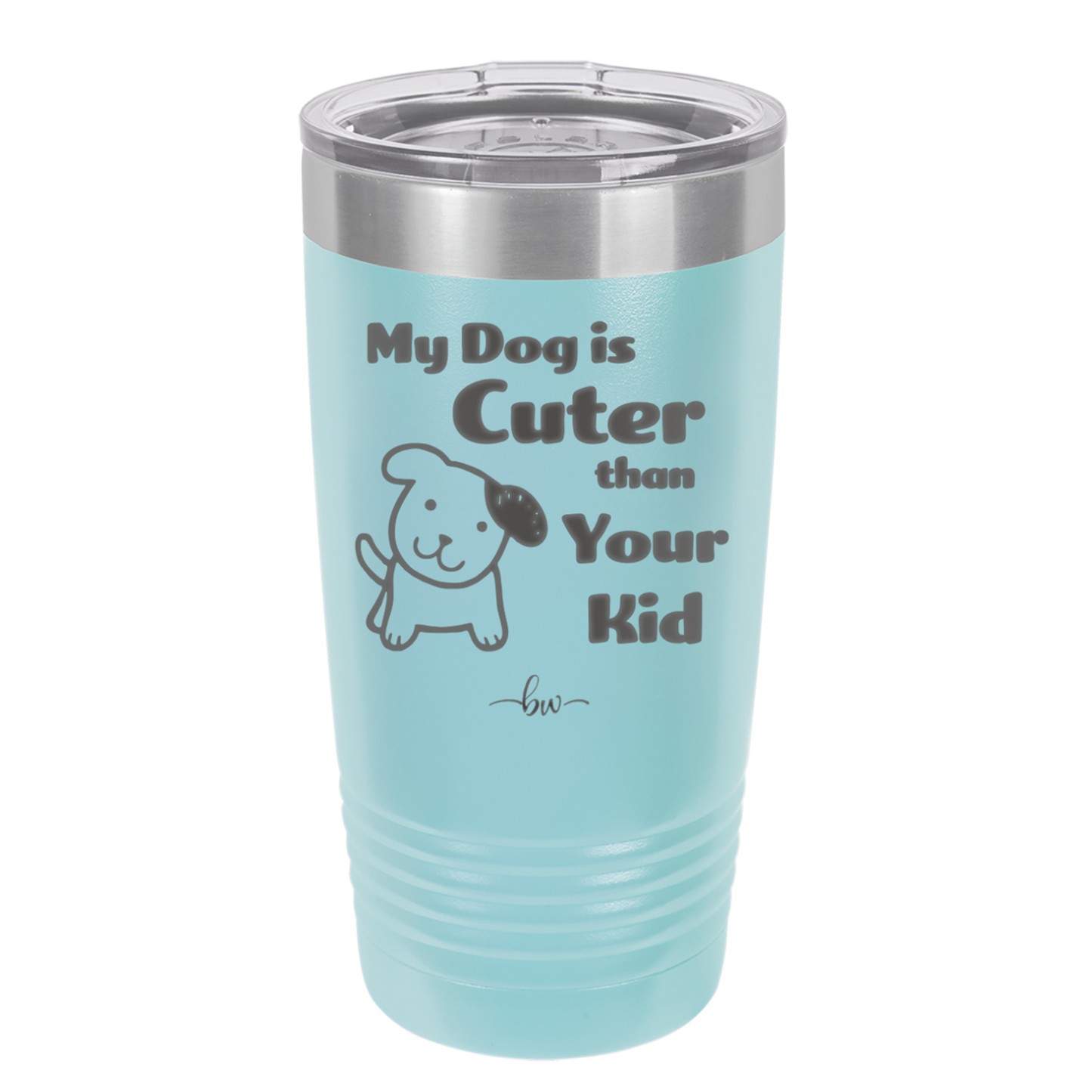 My Dog is Cuter Than Your Kid - Laser Engraved Stainless Steel Drinkware - 1027 -