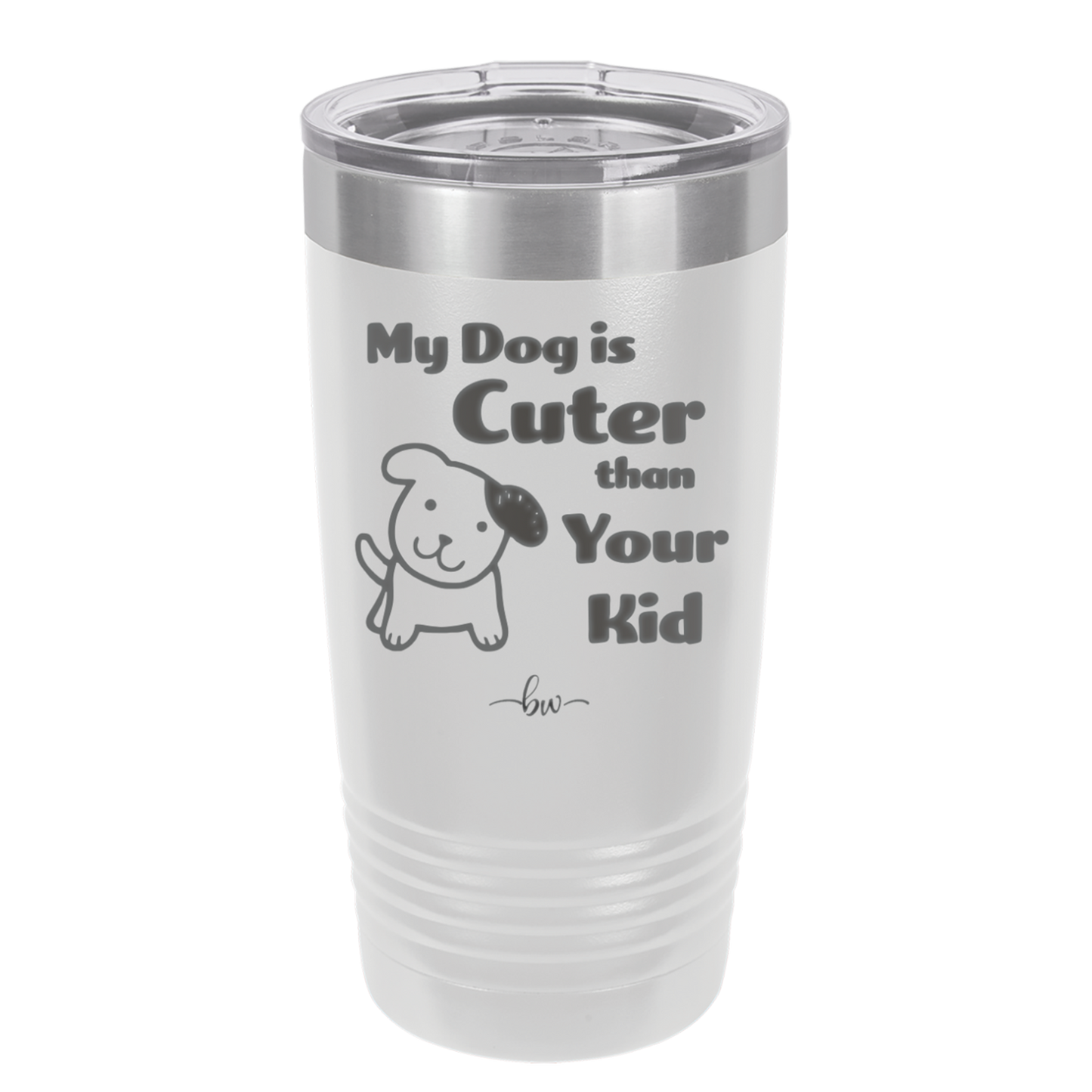 My Dog is Cuter Than Your Kid - Laser Engraved Stainless Steel Drinkware - 1027 -