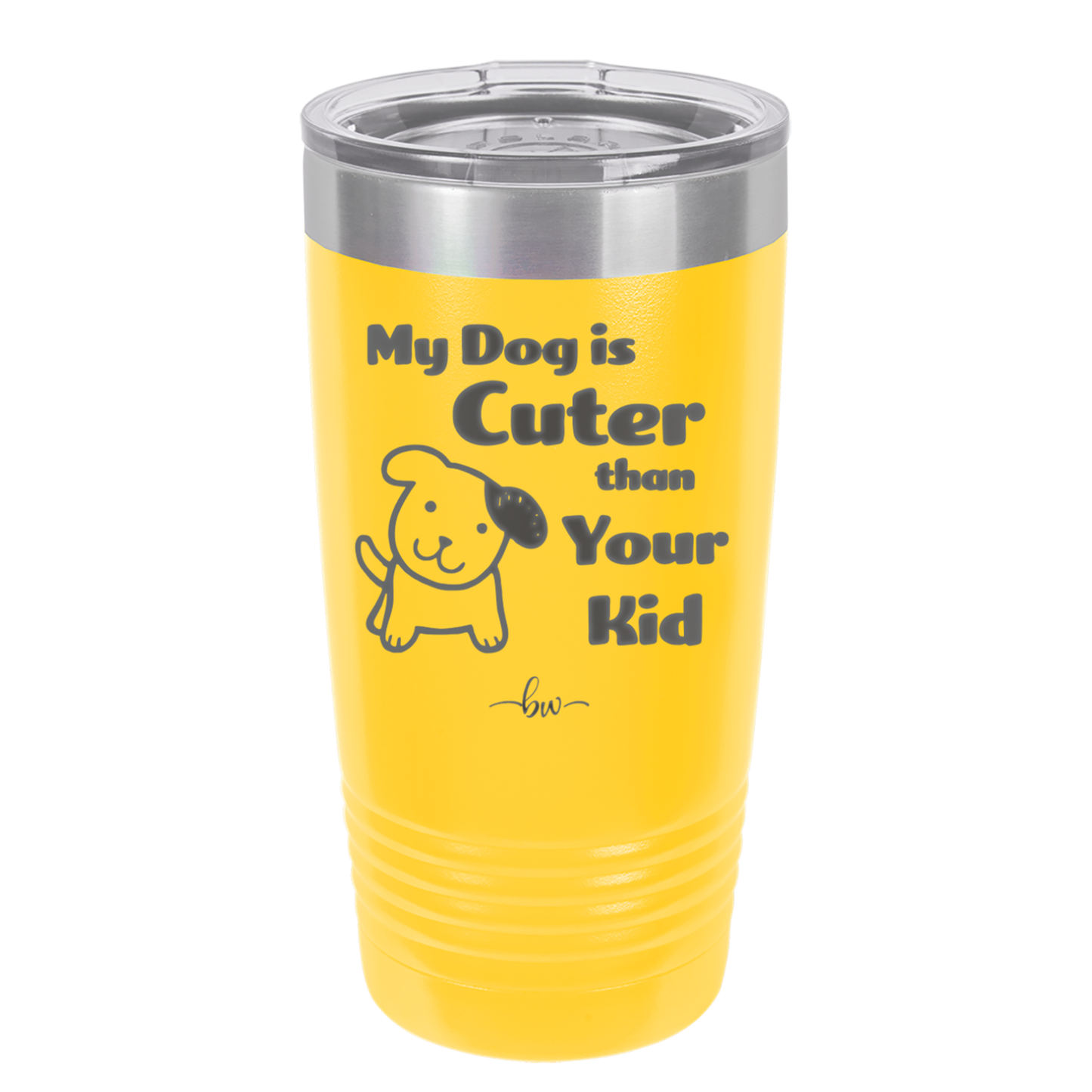 My Dog is Cuter Than Your Kid - Laser Engraved Stainless Steel Drinkware - 1027 -