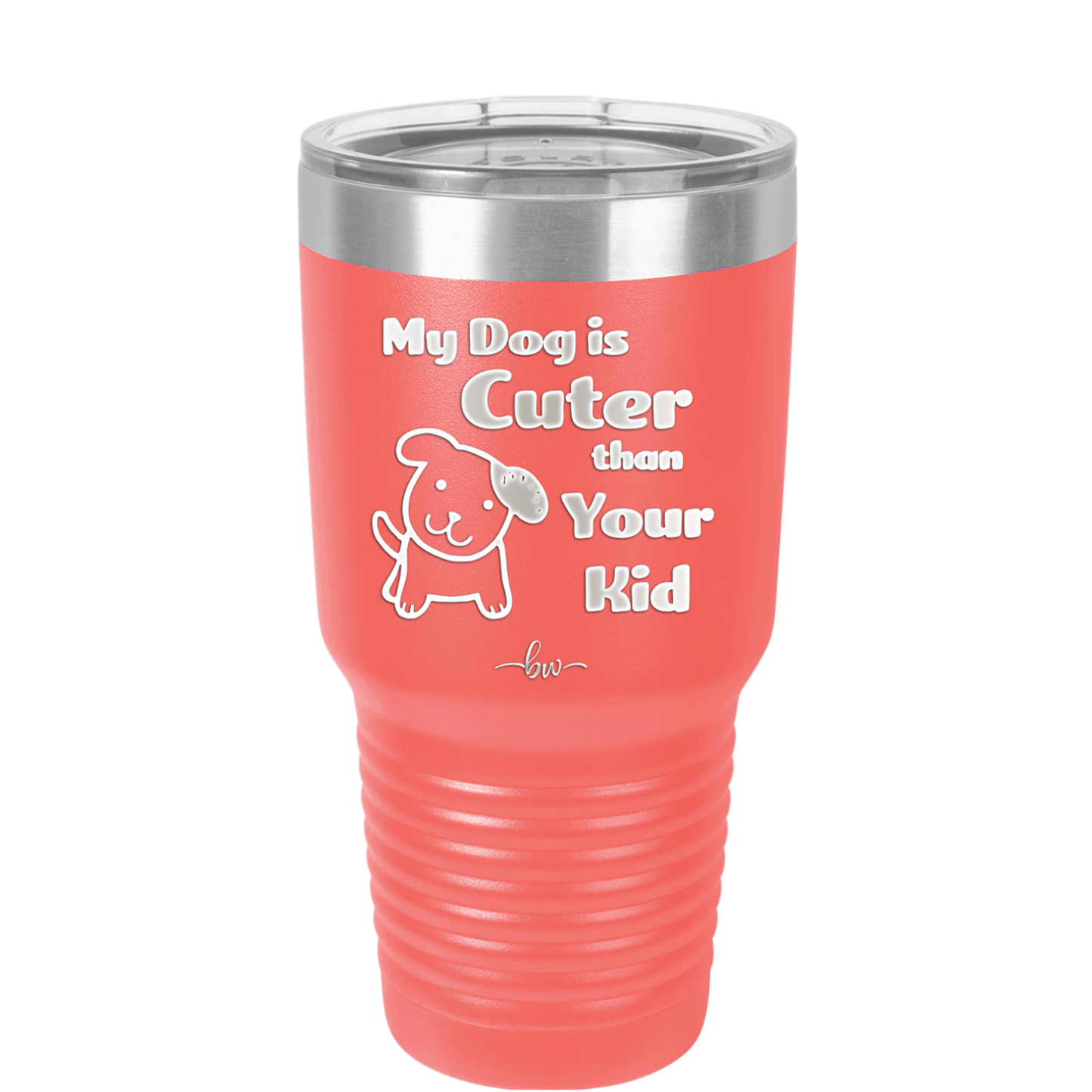 My Dog is Cuter Than Your Kid - Laser Engraved Stainless Steel Drinkware - 1027 -